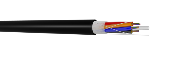Kabel mit Bewehrung aus Glasfaser A-DQ(ZN)B2Y max. 144 Faser
