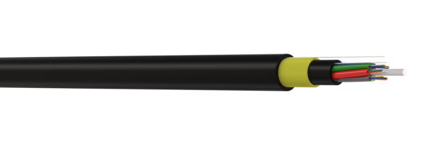 Кабель оптический подвесной диэлектрический самонесущий с бронепокровом из арамидных нитей КС-ОКК